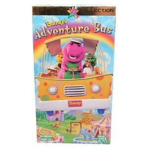 Barneys Adventure Bus VHS Tape Barney & Friends 1997 Lyrick Studios Vintage